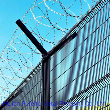 Powder Coated Prison Mesh Anti Climb Grille Fence High Security Fence.